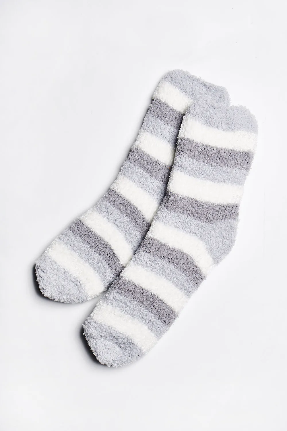 ALAMAE Fuzzy Striped Socks