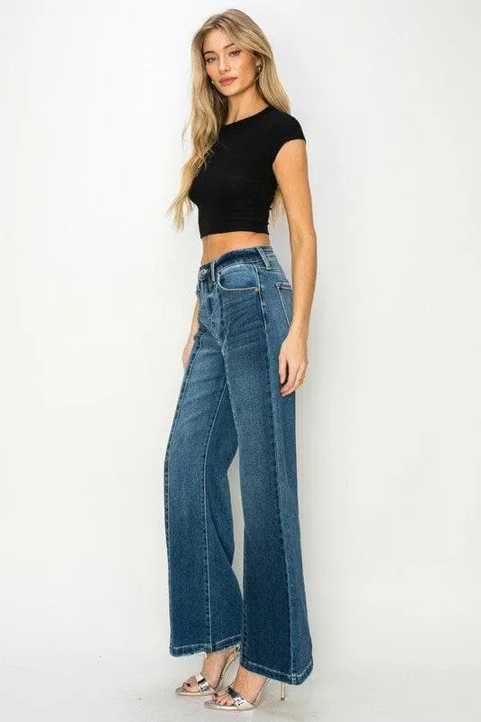 Artemis Vintage High Rise Relaxed Flare Jeans