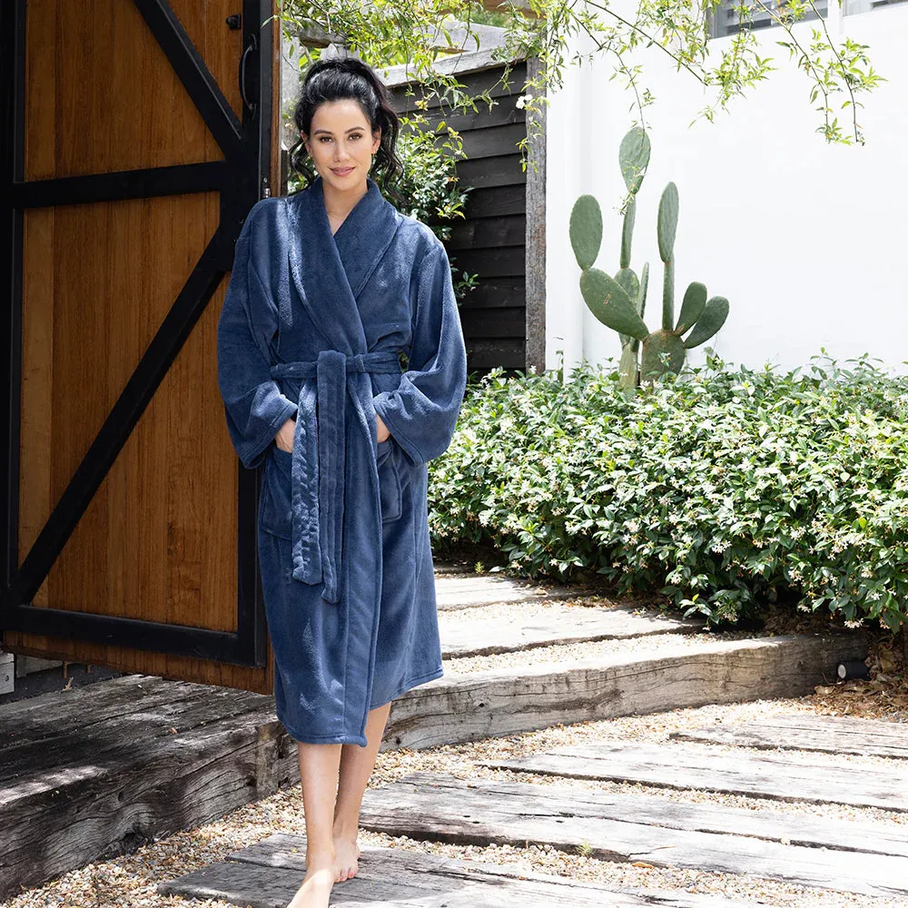 Bambury | Microplush Bathrobe - Denim