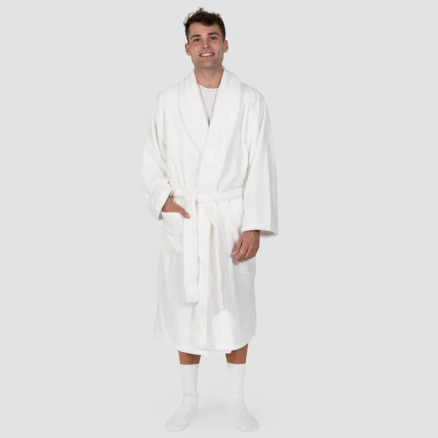 Bambury | Microplush Bathrobe - White