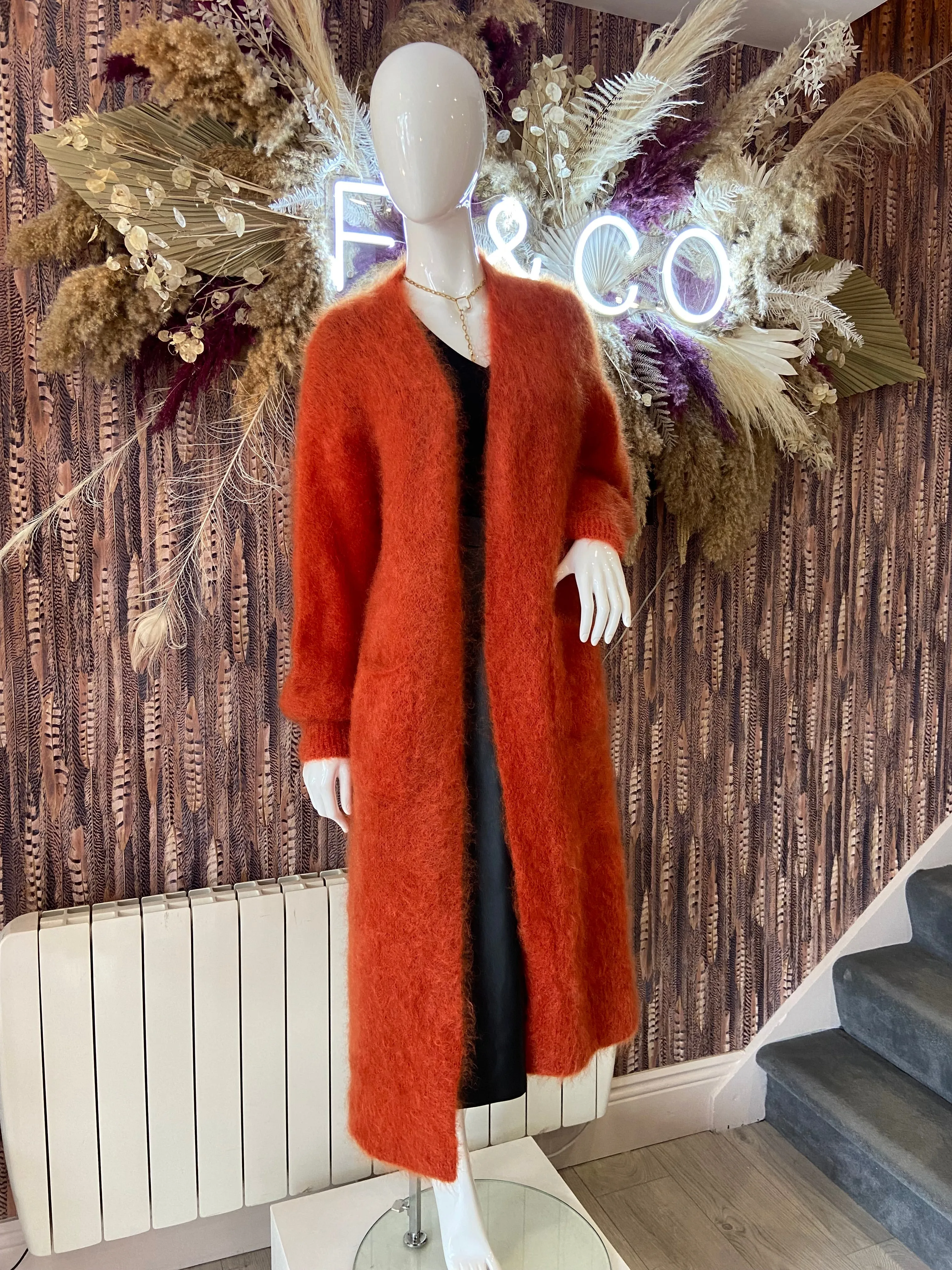 Carla Long Mohair Cardigan