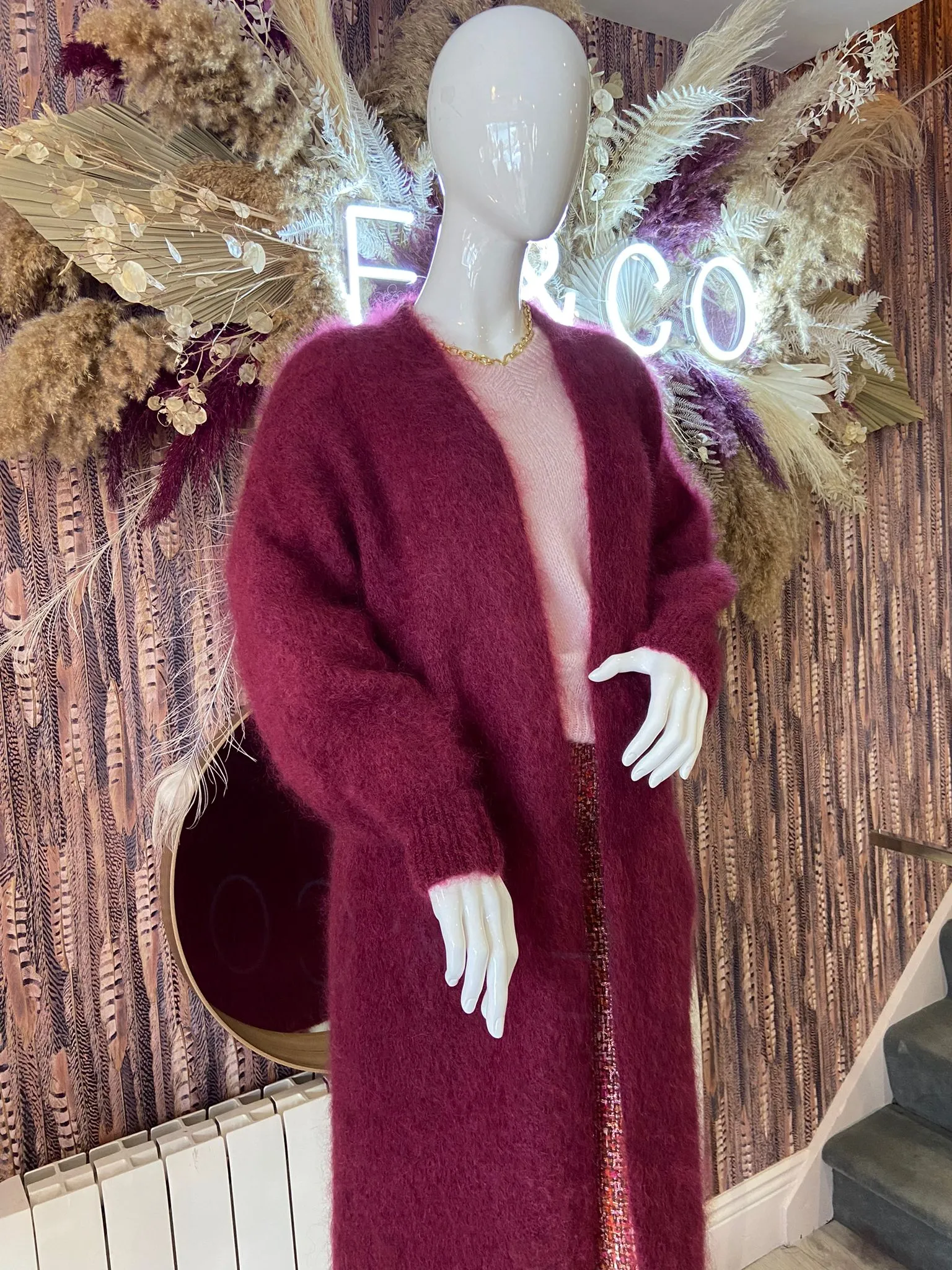 Carla Long Mohair Cardigan