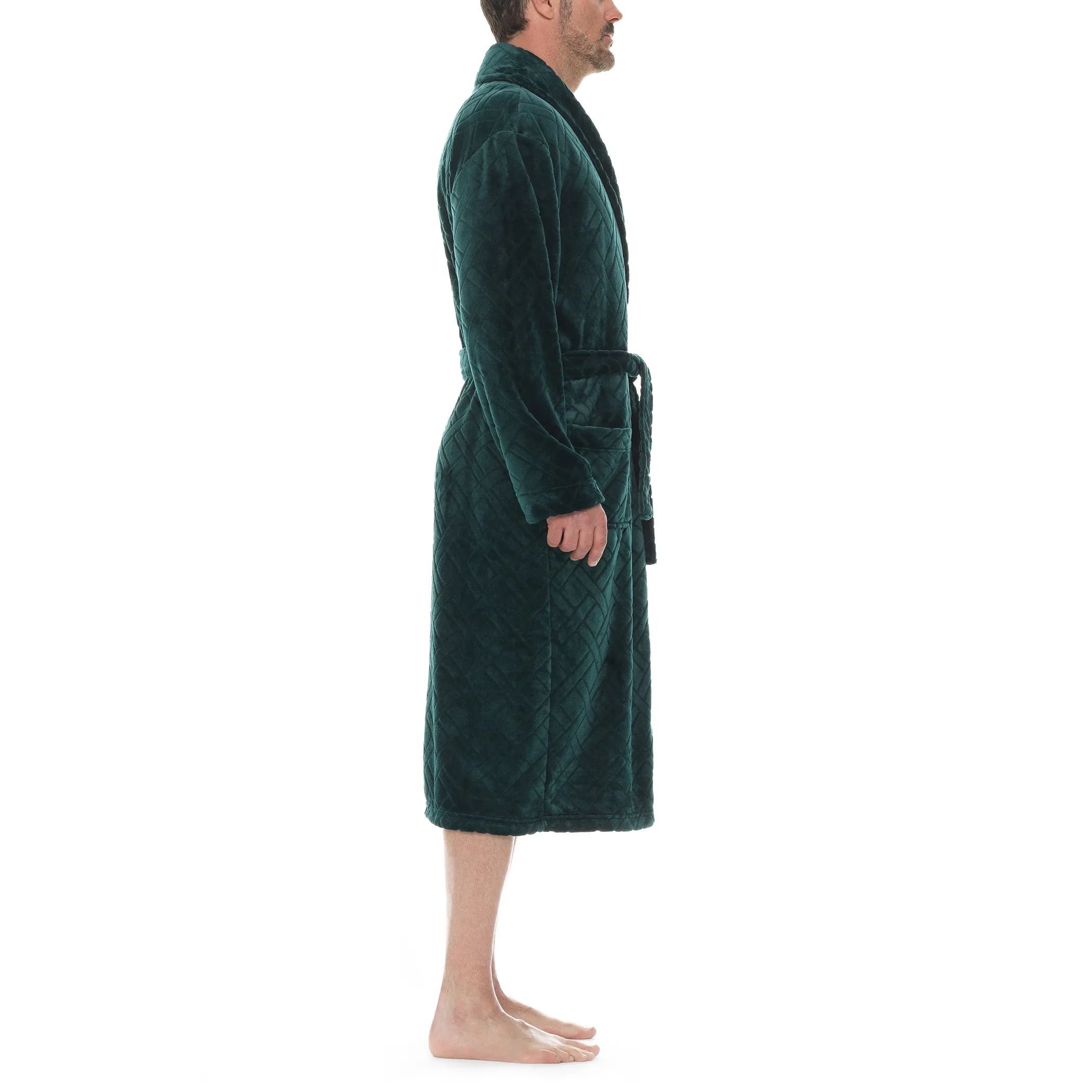 Crossroads Plush Fleece Shawl Robe