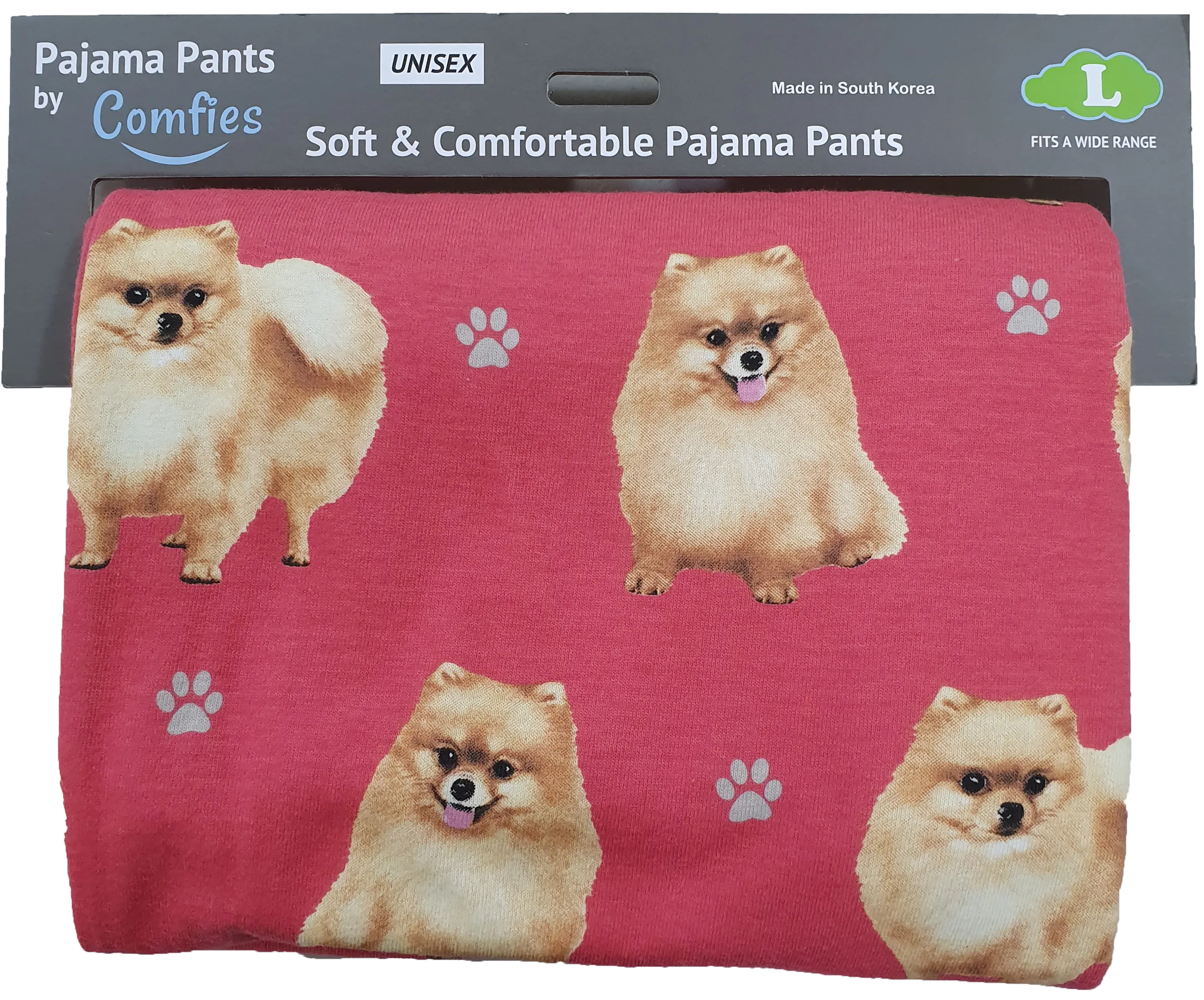 Dog Print Lounge Pants - Pomeranian