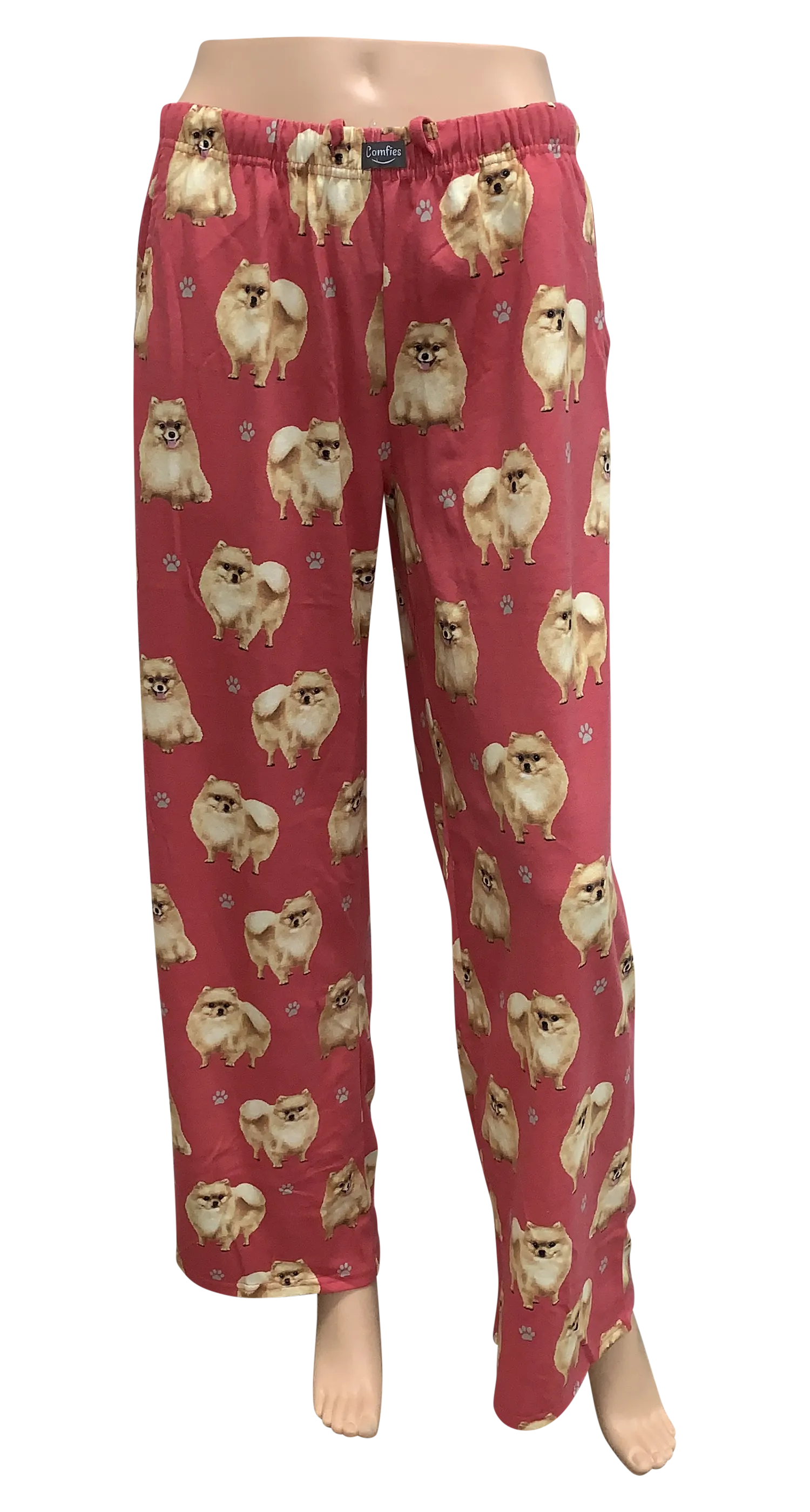 Dog Print Lounge Pants - Pomeranian