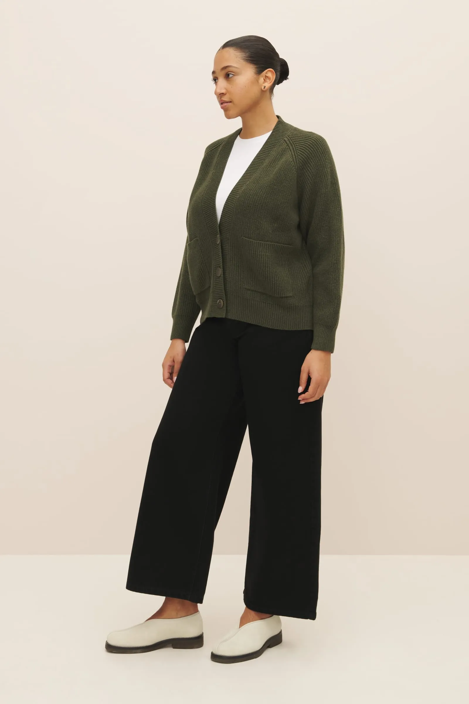 Hannes Cardigan - Khaki Marle