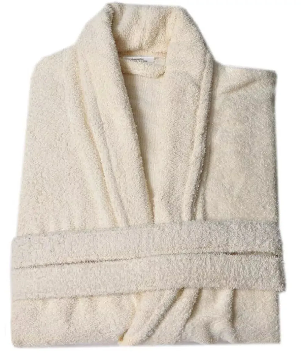 High Quality Turkish Cotton Terry Towelling White Bath Robes