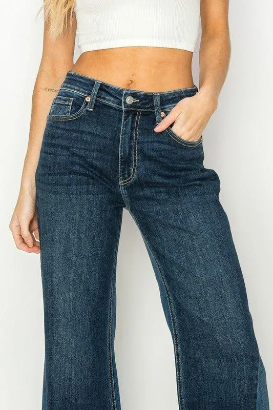 HIGH RISE RELAXED WIDE LEG JEANS