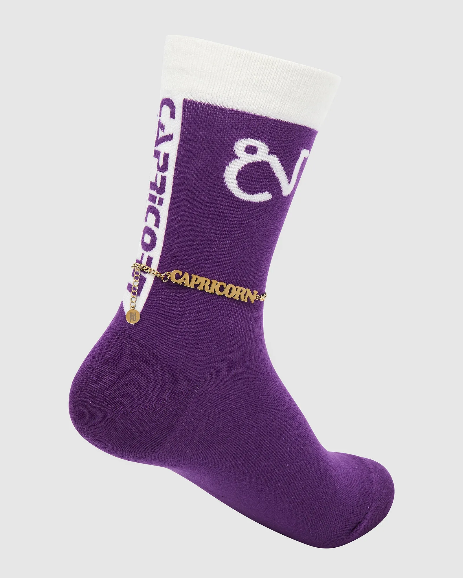 Horoscope Gold Anklet and Sock Set - Capricorn