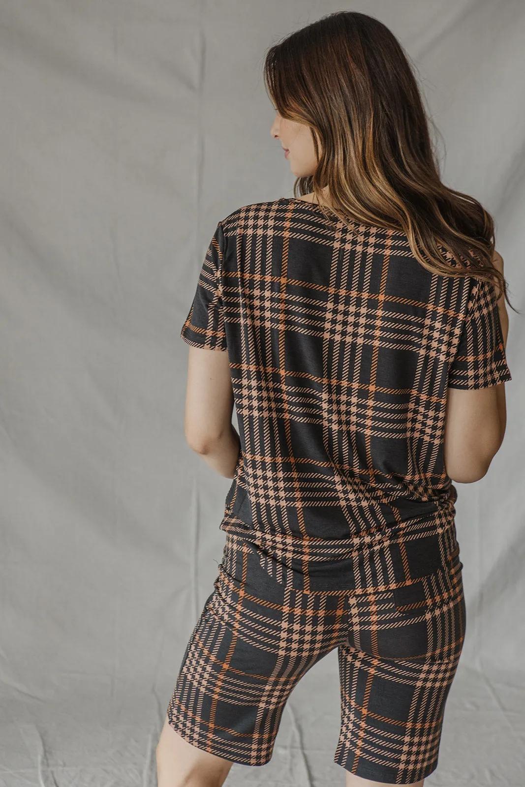 JAM SHORTS SET | Autumn Plaid