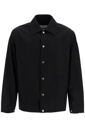 Jil Sander Logo Print Popeline Overshirt