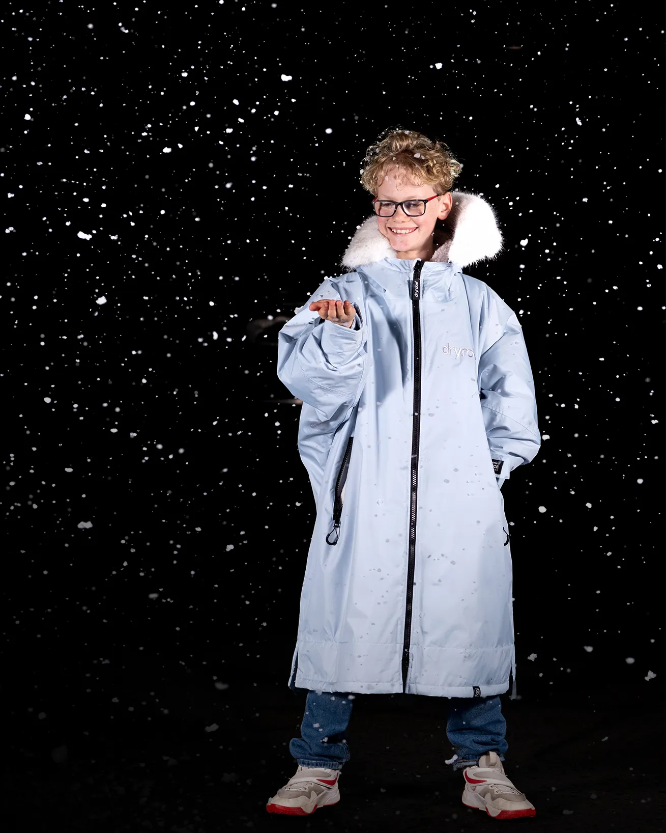 Kids Advance Long Sleeved Snow in Alpine Ice Blue