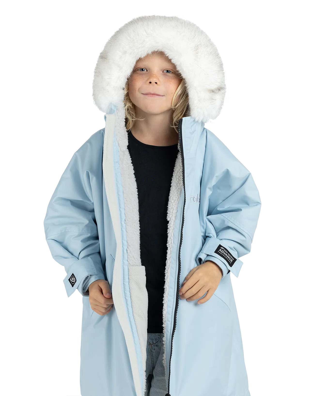 Kids Advance Long Sleeved Snow in Alpine Ice Blue