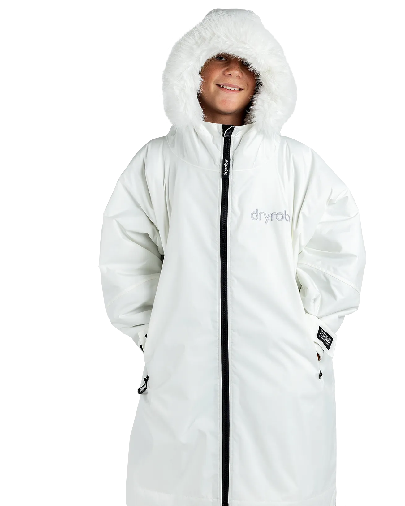 Kids Advance Long Sleeved Snow in Alpine White & Grey