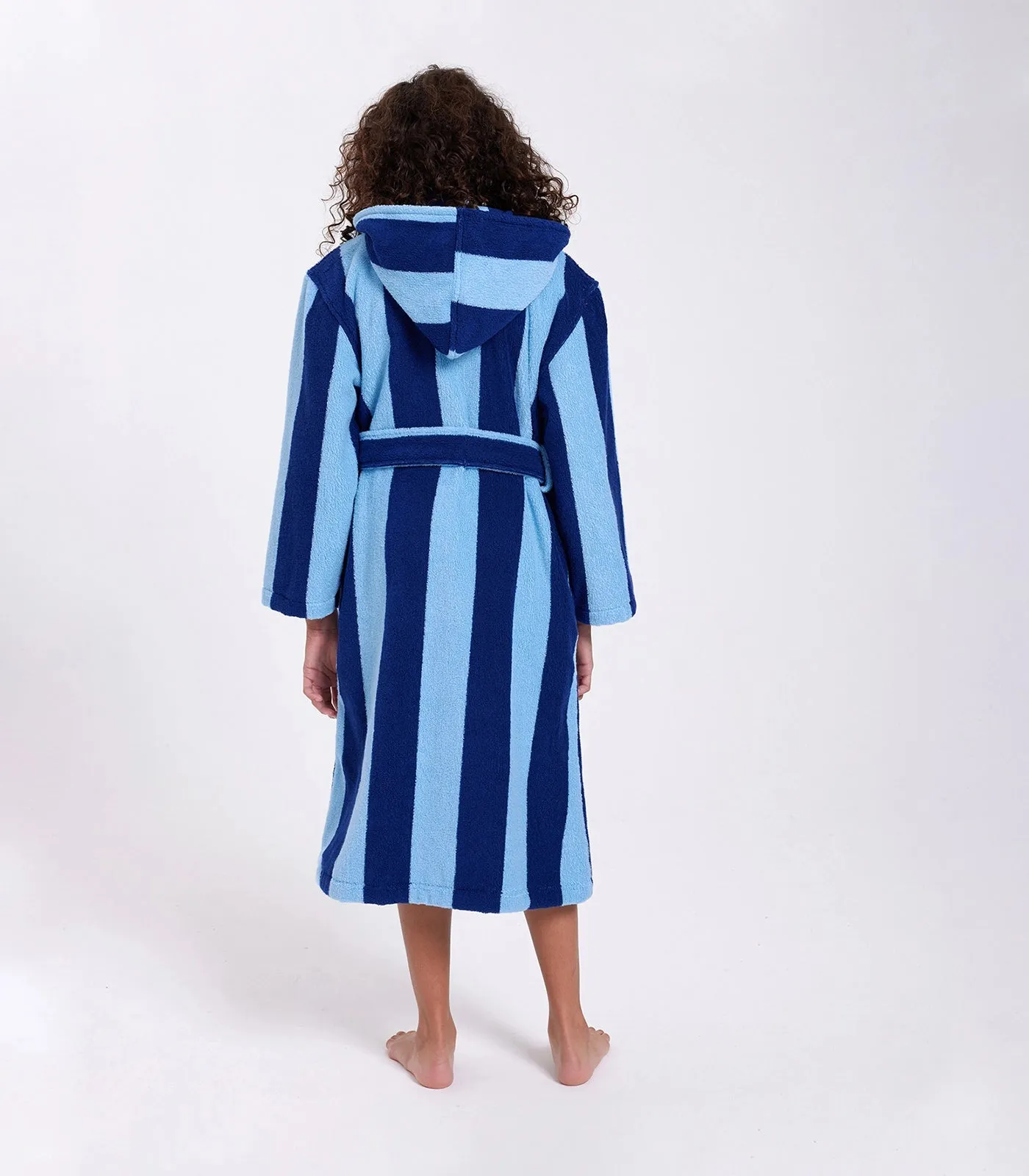 Kids Robe - Blueberry Stripes