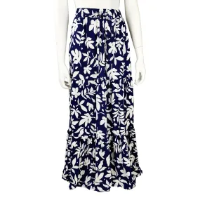 Leaf Print Tiered Maxi Skirt SK4059