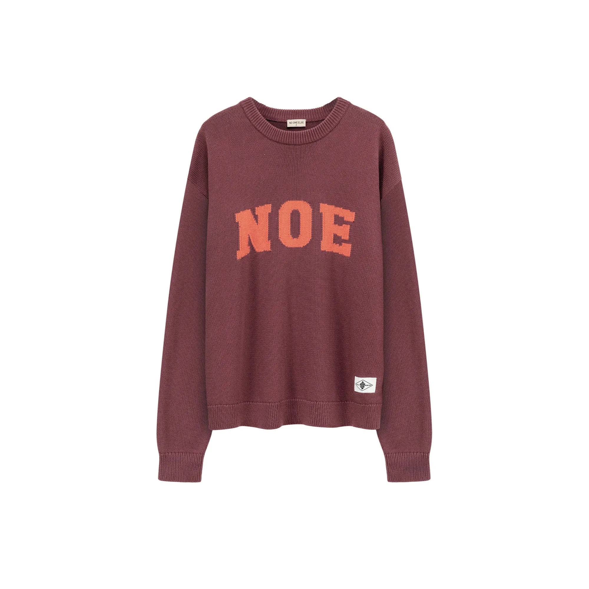 Lettering Loose Knit Sweater