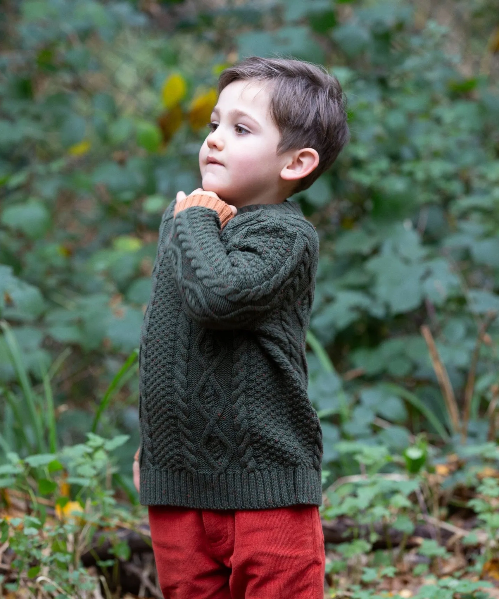 LGR From One To Another Fern Aran Knitted Jumper