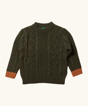 LGR From One To Another Fern Aran Knitted Jumper