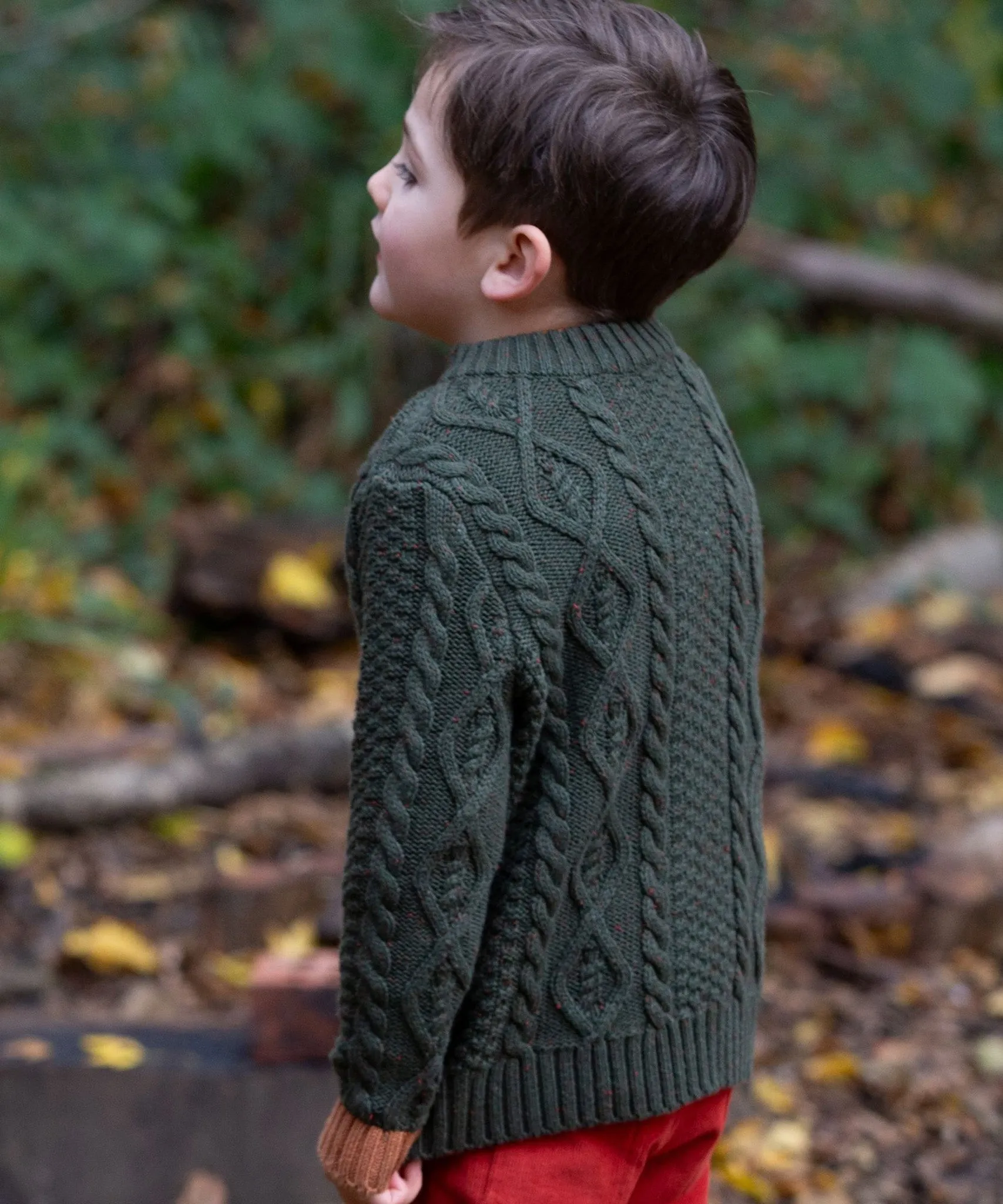 LGR From One To Another Fern Aran Knitted Jumper