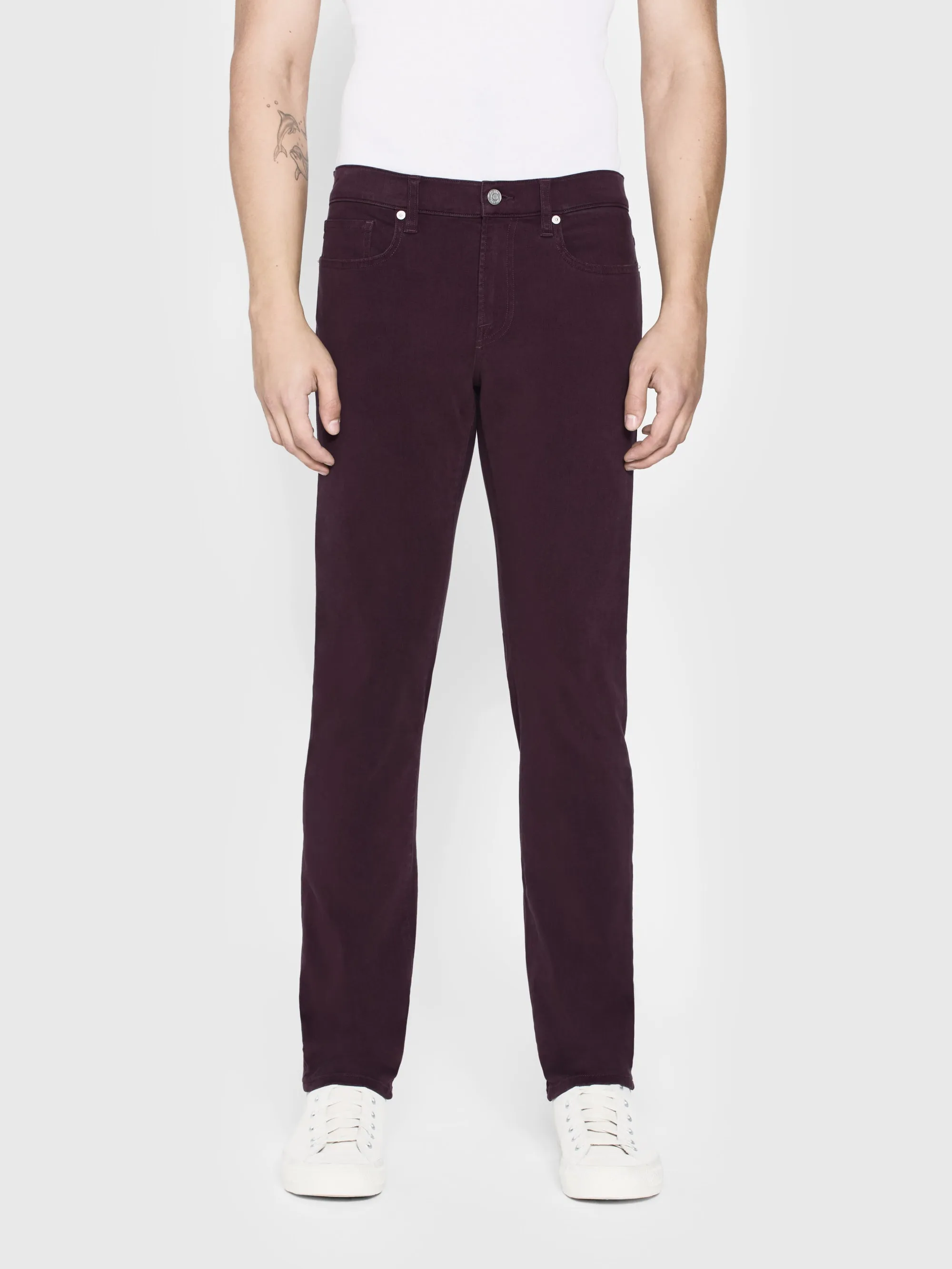 L'Homme Slim Brushed Twill -- Wine