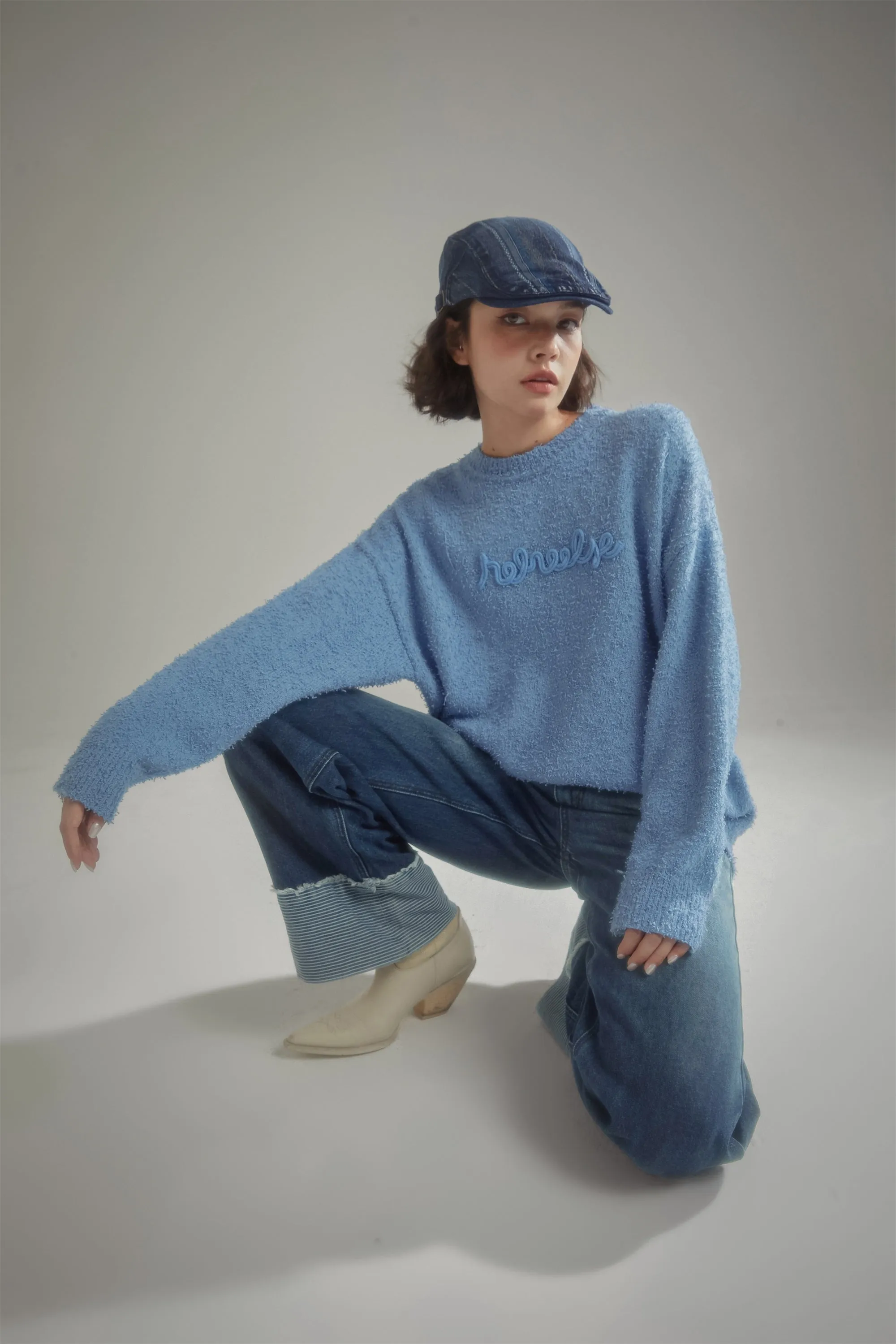 Logo Loose Fit Knit Sweater