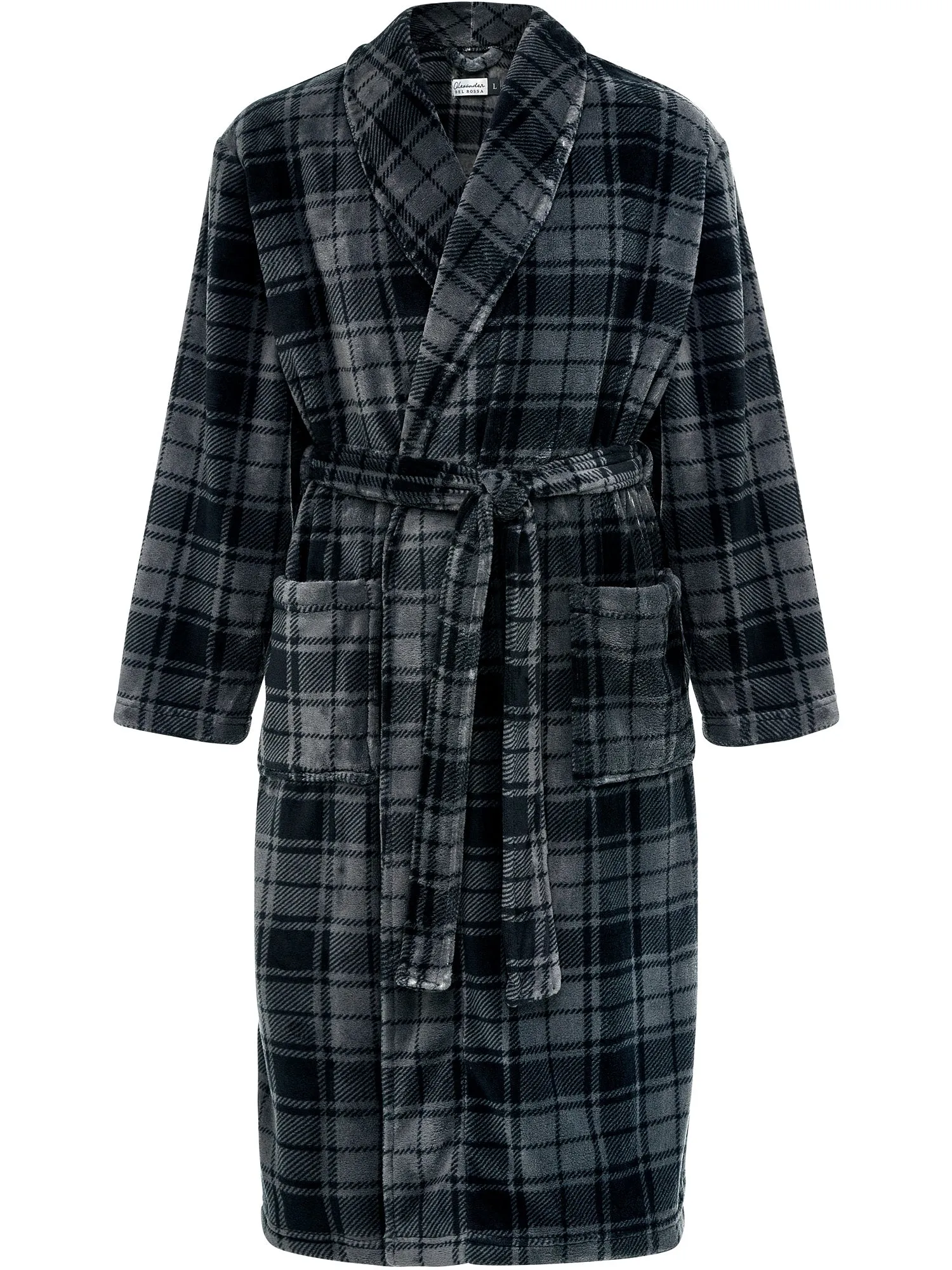 Men's Classic Winter Robe, Plush Fleece Bathrobe