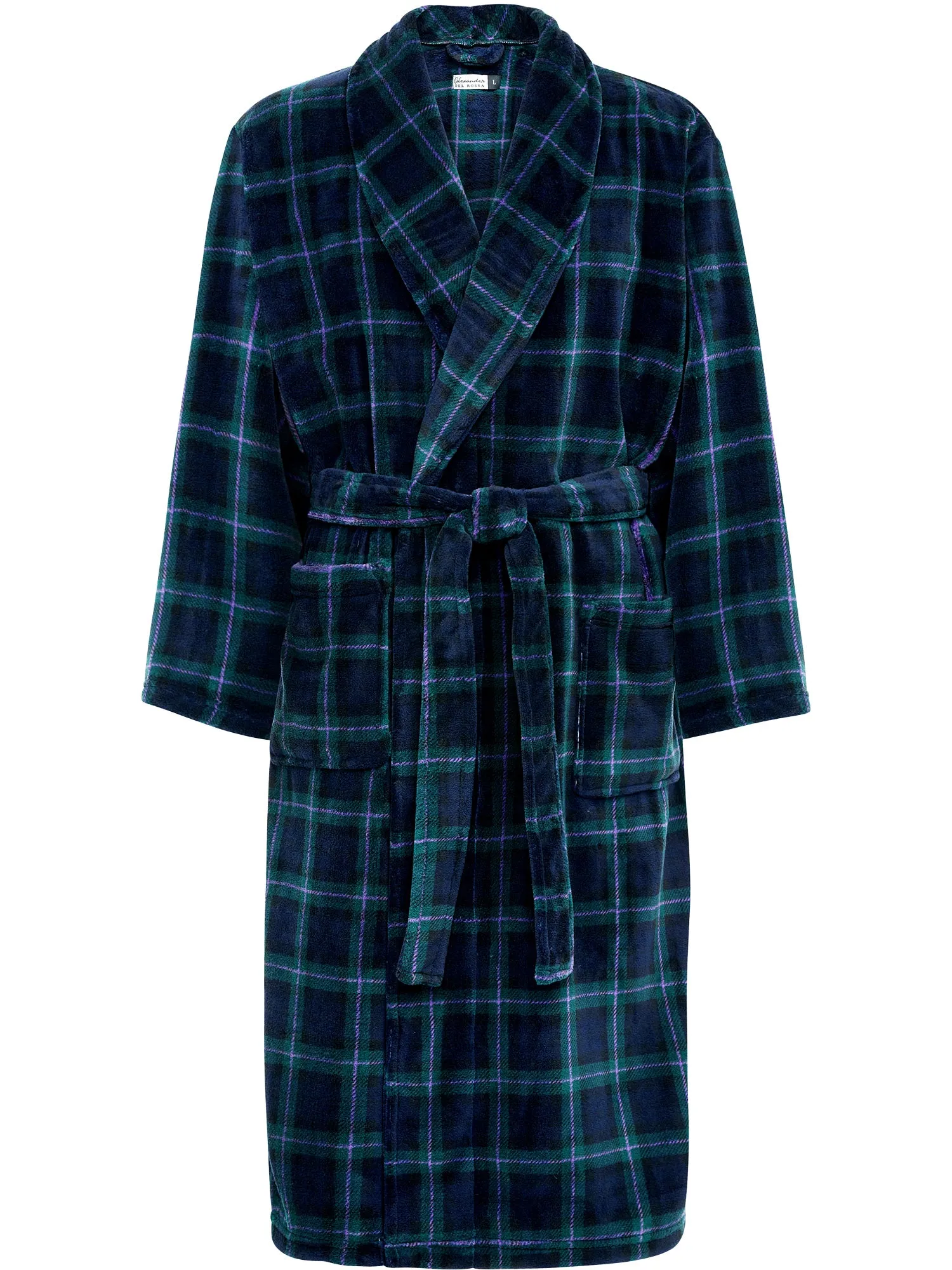 Men's Classic Winter Robe, Plush Fleece Bathrobe