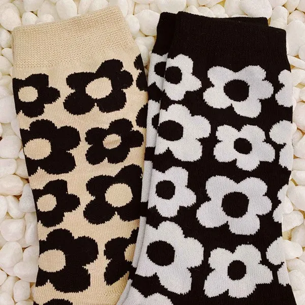 Modern Daisy Socks | Set Of 2 Pairs