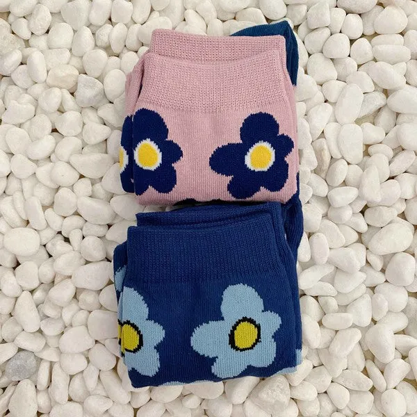 Modern Daisy Socks | Set Of 2 Pairs