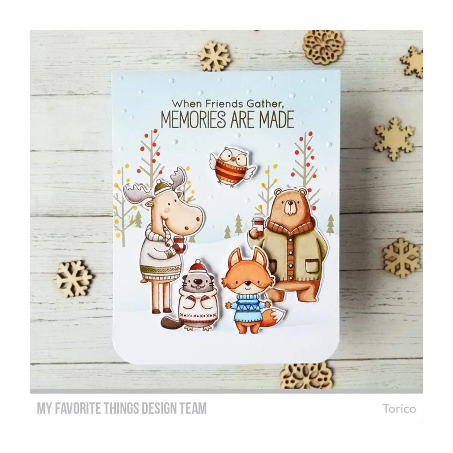 My Favorite Things Birdie Brown Stamps 4"x 8" - Sweater Weather In The Woods*