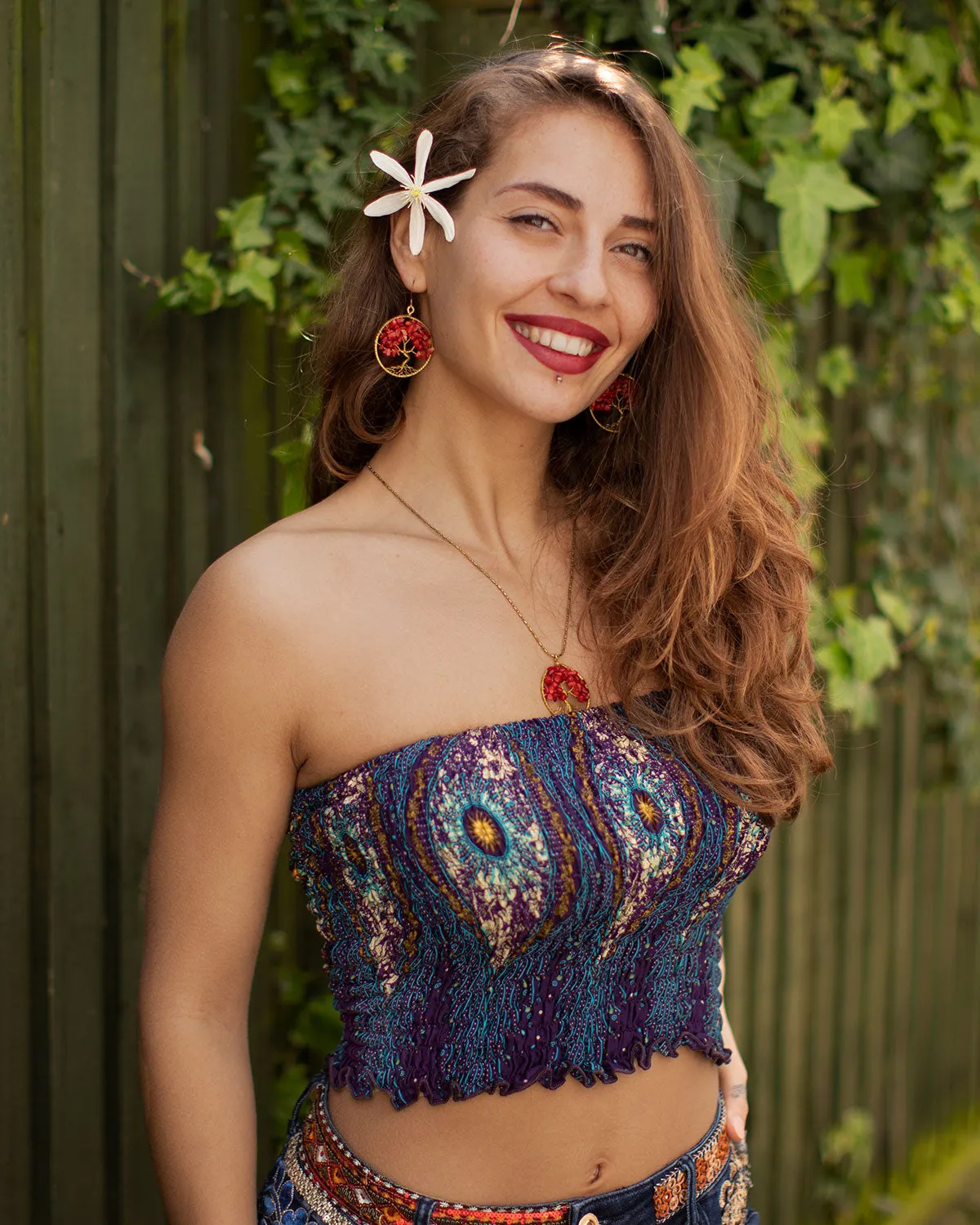 Purple Bandeau Tube Top