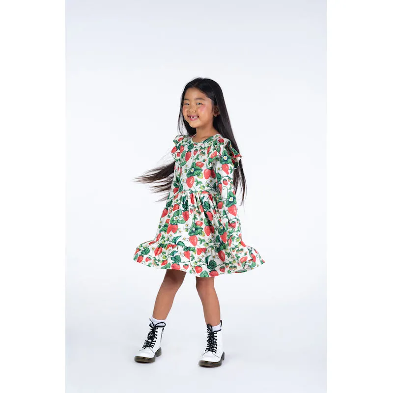 Rock Your Kid Maletto Long Sleeve Ruffle Dress