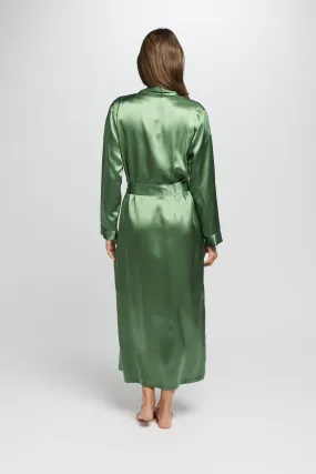 Silk Robe Basil