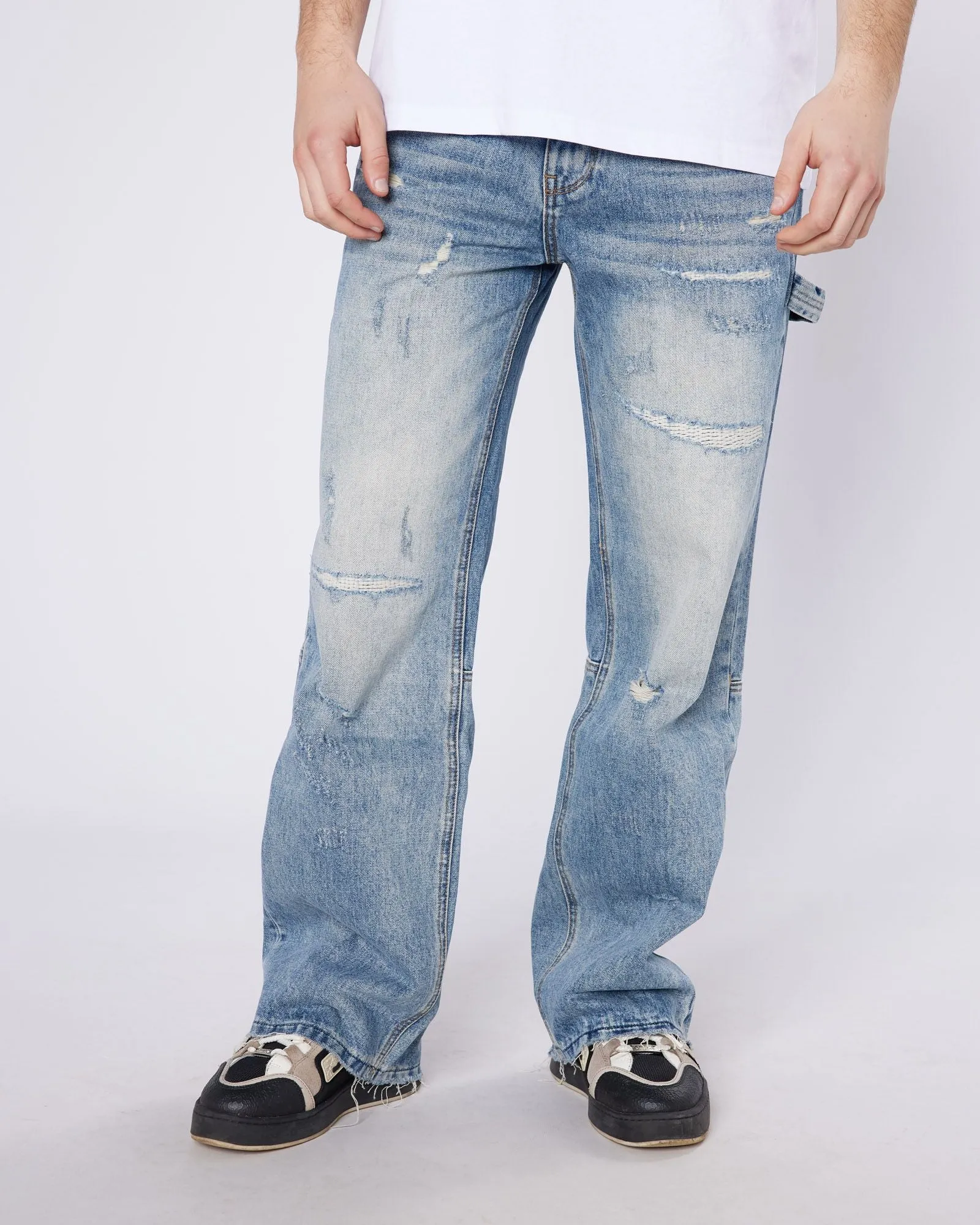 Stressed Relaxed Hammer Jeans