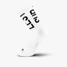 SUPLEST x FINGERSCROSSED Sock - White Typo