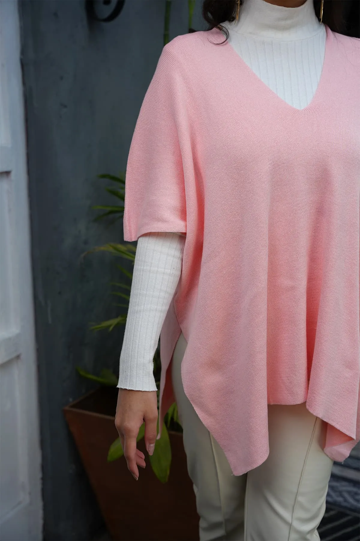 V-Neck Tunic Sweater