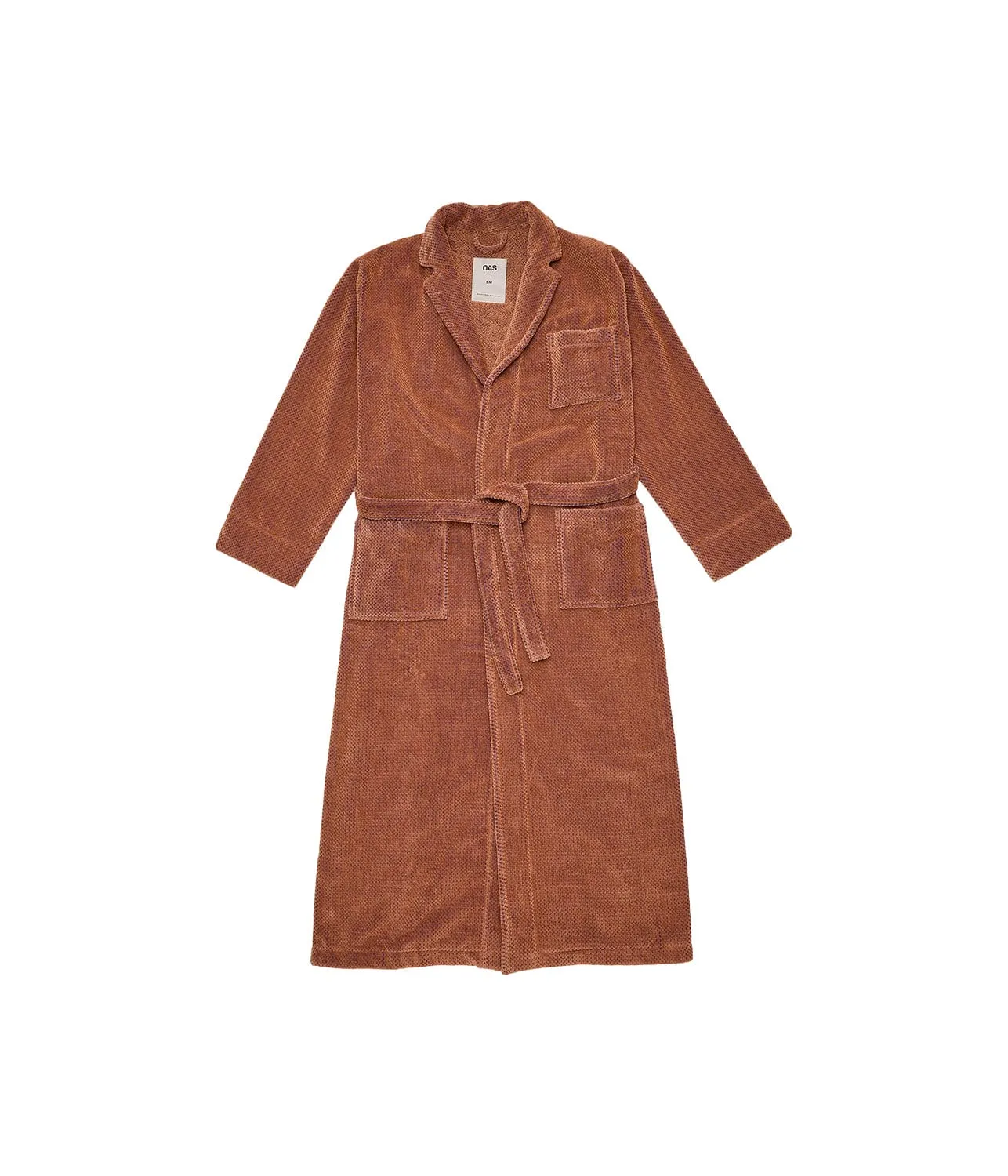 VELOUR LONG ROBE- ROZA