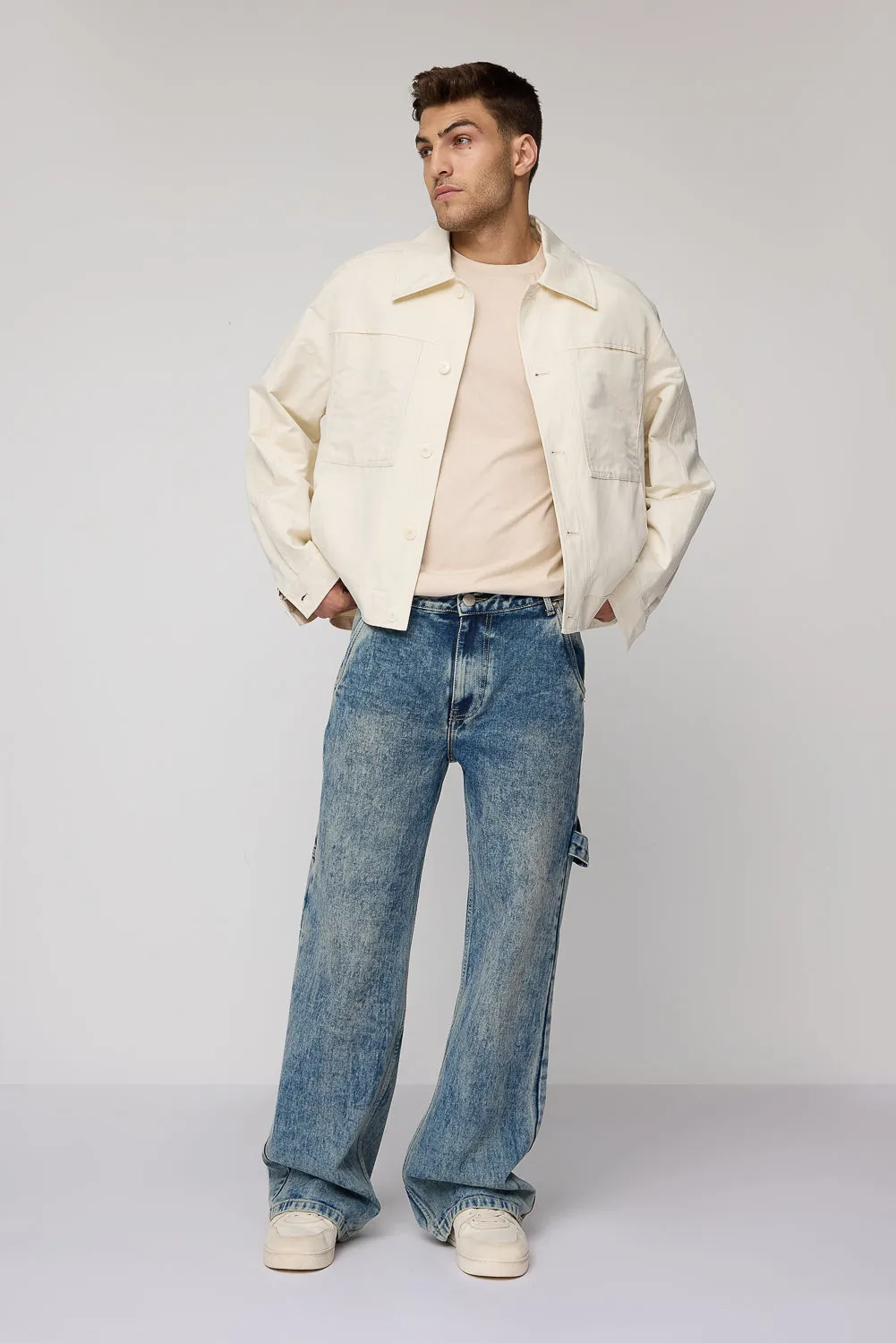 Washed Out Relaxed Men's Jeans