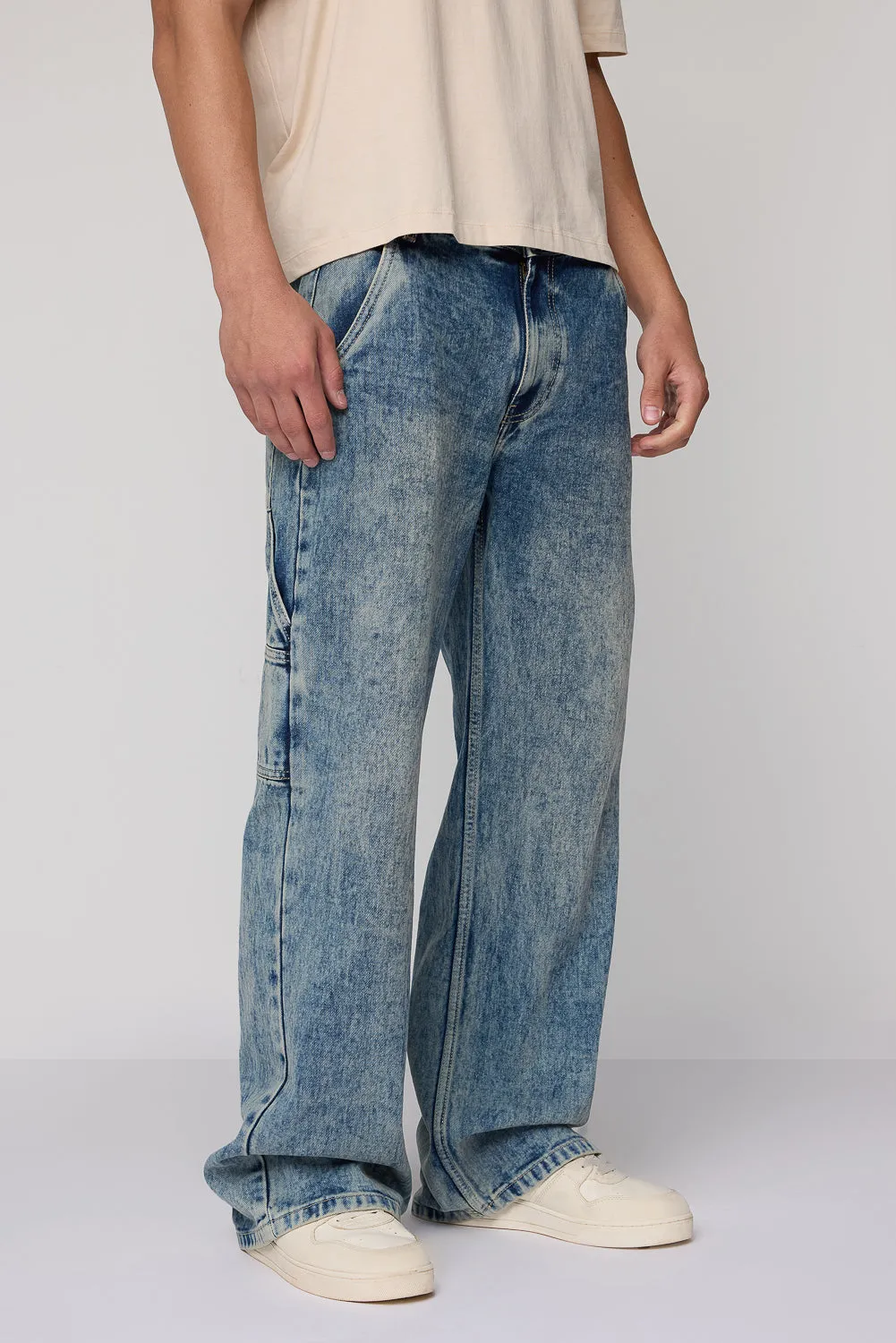 Washed Out Relaxed Men's Jeans