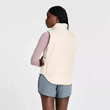 Womens Quilted Vest - Linen