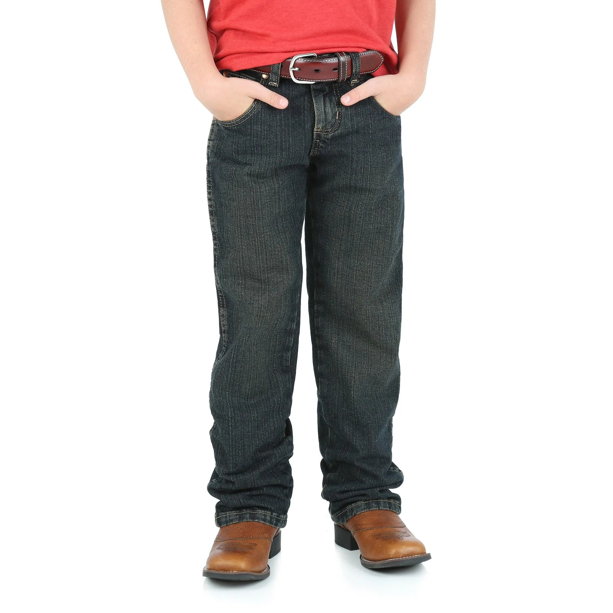 Wrangler Boy's Dark Relaxed Straight Jean